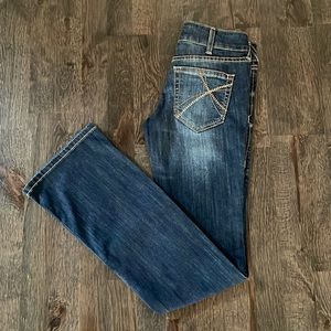 Ariat R.E.A.L. Mid Rise Arrow Fit Boot Cut Jean